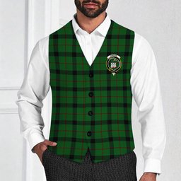 ScotsTee Shop Scottish Kincaid Crest Tartan Waistcoat Sleeveless Suit Vest