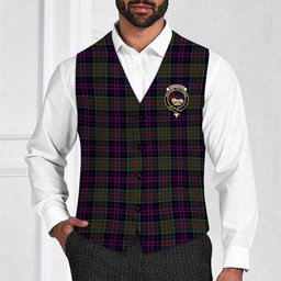 ScotsTee Shop Scottish MacDonald of Clanranald Crest Tartan Waistcoat Sleeveless Suit Vest
