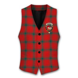 ScotsTee Shop Scottish McDonald of Sleat Modern Crest Tartan Waistcoat Sleeveless Suit Vest