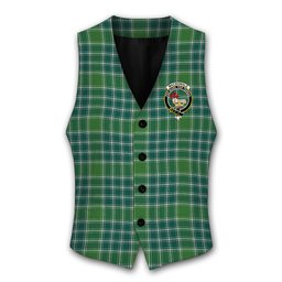 ScotsTee Shop Scottish MacDonald Lord of the Isles Hunting Ancient Crest Tartan Waistcoat Sleeveless Suit Vest
