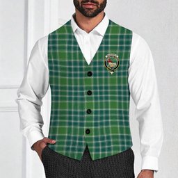 ScotsTee Shop Scottish MacDonald Lord of the Isles Hunting Ancient Crest Tartan Waistcoat Sleeveless Suit Vest
