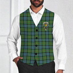 ScotsTee Shop Scottish Sinclair Hunting Ancient Clan Crest Tartan Waistcoat Sleeveless Suit Vest