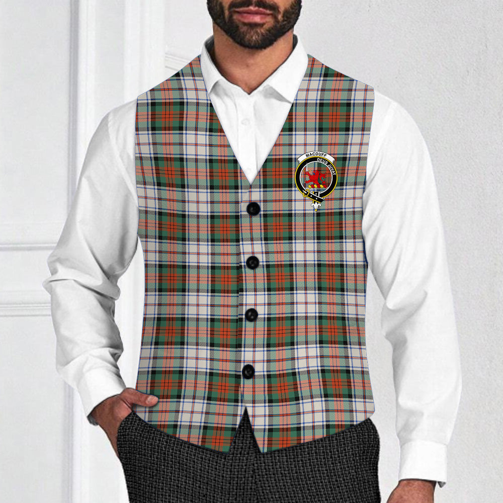 ScotsTee Shop Scottish MacDuff Dress Ancient SC Crest Tartan Waistcoat Sleeveless Suit Vest