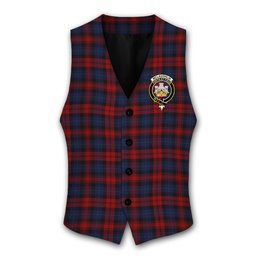 ScotsTee Shop Scottish McLaughlin Crest Tartan Waistcoat Sleeveless Suit Vest