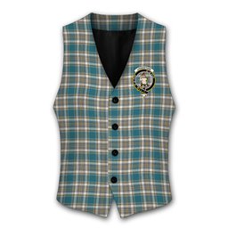 ScotsTee Shop Scottish Livingstone Dress Ancient Crest Tartan Waistcoat Sleeveless Suit Vest