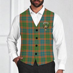 ScotsTee Shop Scottish Stephenson Old Ancient Crest Tartan Waistcoat Sleeveless Suit Vest