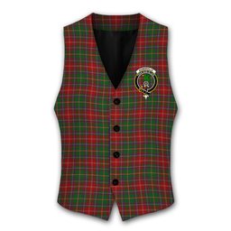 ScotsTee Shop Scottish Somerville Crest Tartan Waistcoat Sleeveless Suit Vest