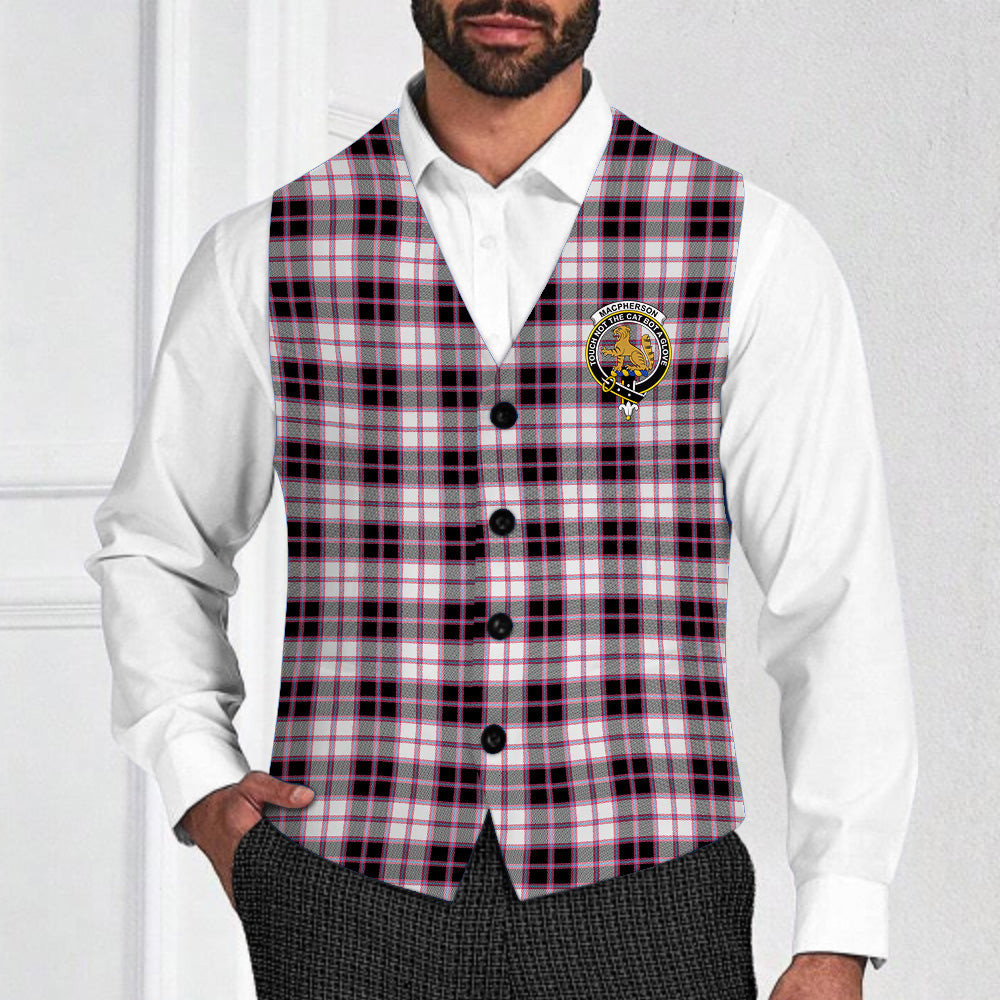 ScotsTee Shop Scottish MacPherson Hunting Modern Crest Tartan Waistcoat Sleeveless Suit Vest