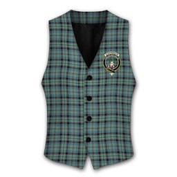 ScotsTee Shop Scottish Stephenson Ancient Crest Tartan Waistcoat Sleeveless Suit Vest