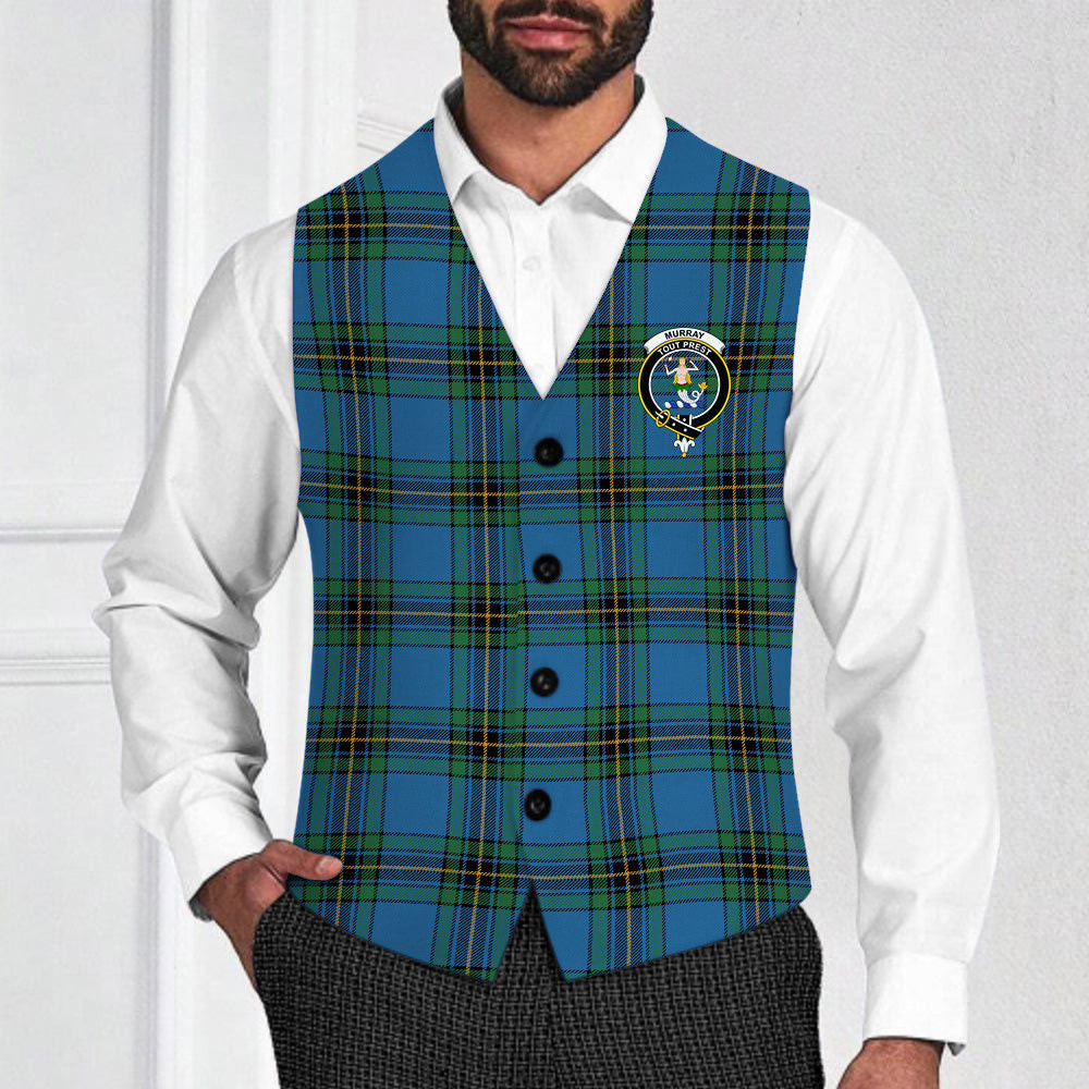 ScotsTee Shop Scottish Murray of Elibank Ancient Crest Tartan Waistcoat Sleeveless Suit Vest