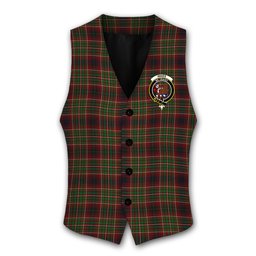ScotsTee Shop Scottish Innes of Cowie Crest Tartan Waistcoat Sleeveless Suit Vest