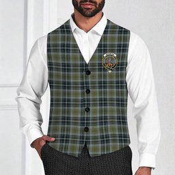 ScotsTee Shop Scottish MacBean Hunting Crest Tartan Waistcoat Sleeveless Suit Vest