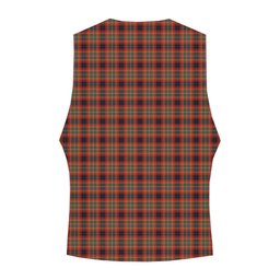ScotsTee Shop Scottish Innes Red Ancient Crest Tartan Waistcoat Sleeveless Suit Vest