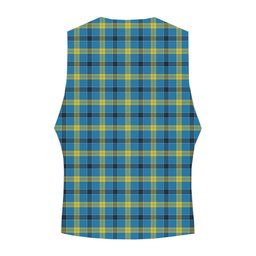 ScotsTee Shop Scottish Laing Modern Crest Tartan Waistcoat Sleeveless Suit Vest