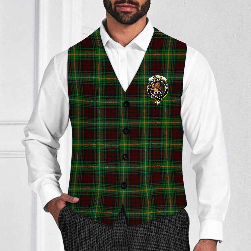 ScotsTee Shop Scottish Martin Crest Tartan Waistcoat Sleeveless Suit Vest