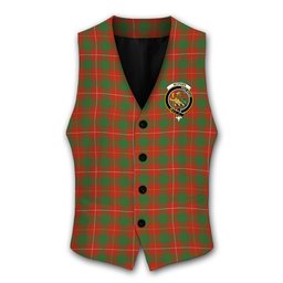 ScotsTee Shop Scottish McPhee Ancient Crest Tartan Waistcoat Sleeveless Suit Vest