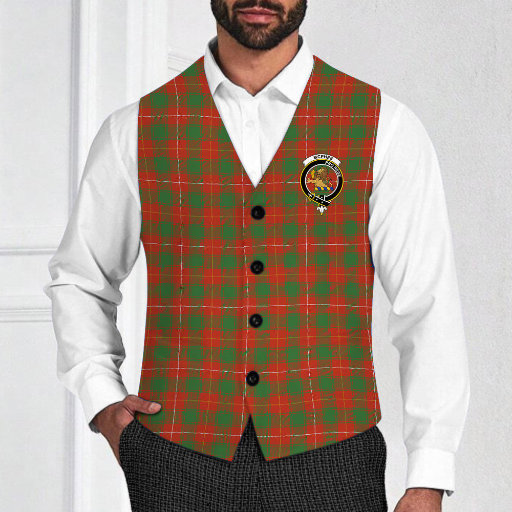 ScotsTee Shop Scottish McPhee Ancient Crest Tartan Waistcoat Sleeveless Suit Vest