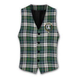 ScotsTee Shop Scottish MacCallum Dress Ancient Crest Tartan Waistcoat Sleeveless Suit Vest