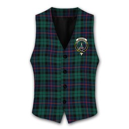 ScotsTee Shop Scottish Morrison Hunting Modern Crest Tartan Waistcoat Sleeveless Suit Vest