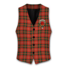 ScotsTee Shop Scottish Stuart Of Bute Ancient Crest Tartan Waistcoat Sleeveless Suit Vest