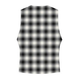 ScotsTee Shop Scottish MacFie Black & White Ancient Crest Tartan Waistcoat Sleeveless Suit Vest