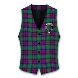 ScotsTee Shop Scottish MacArthur Milton Crest Tartan Waistcoat Sleeveless Suit Vest