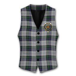 ScotsTee Shop Scottish MacKenzie Dress 3 Crest Tartan Waistcoat Sleeveless Suit Vest