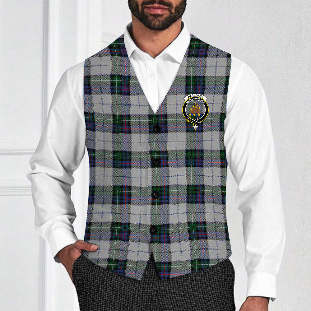 ScotsTee Shop Scottish MacKenzie Dress 3 Crest Tartan Waistcoat Sleeveless Suit Vest