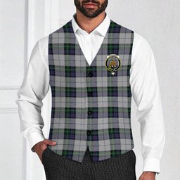 ScotsTee Shop Scottish MacKenzie Dress 3 Crest Tartan Waistcoat Sleeveless Suit Vest