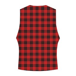 ScotsTee Shop Scottish McLeod of Raasay Modern Crest Tartan Waistcoat Sleeveless Suit Vest