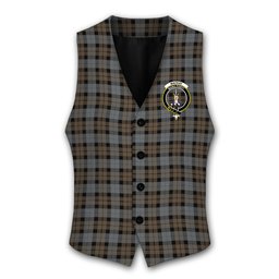 ScotsTee Shop Scottish MacKay Weathered Crest Tartan Waistcoat Sleeveless Suit Vest