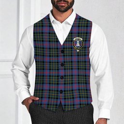 ScotsTee Shop Scottish Malcolm of Berwick Modern Crest Tartan Waistcoat Sleeveless Suit Vest
