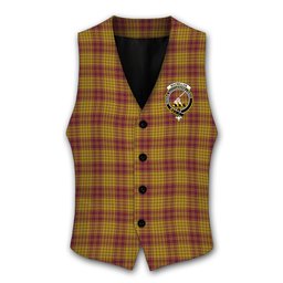 ScotsTee Shop Scottish MacMillan Dress Crest Tartan Waistcoat Sleeveless Suit Vest