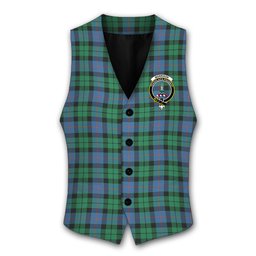 ScotsTee Shop Scottish Morrison Ancient Crest Tartan Waistcoat Sleeveless Suit Vest