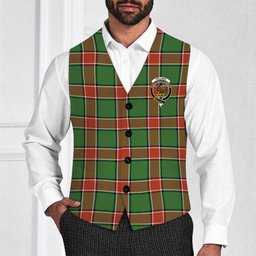 ScotsTee Shop Scottish Pollock Ancient Crest Tartan Waistcoat Sleeveless Suit Vest