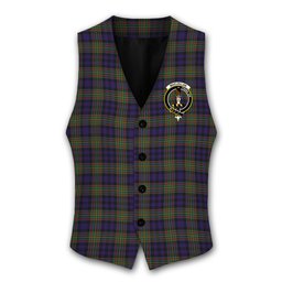 ScotsTee Shop Scottish MacLellan Crest Tartan Waistcoat Sleeveless Suit Vest
