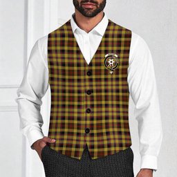 ScotsTee Shop Scottish Jardine Crest Tartan Waistcoat Sleeveless Suit Vest