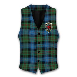 ScotsTee Shop Scottish Young Melvina Ancient Crest Tartan Waistcoat Sleeveless Suit Vest