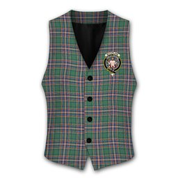 ScotsTee Shop Scottish McFarlane Hunting Ancient Crest Tartan Waistcoat Sleeveless Suit Vest