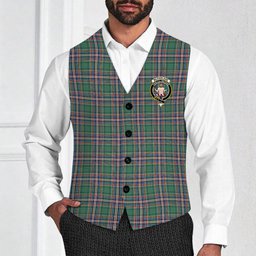 ScotsTee Shop Scottish McFarlane Hunting Ancient Crest Tartan Waistcoat Sleeveless Suit Vest