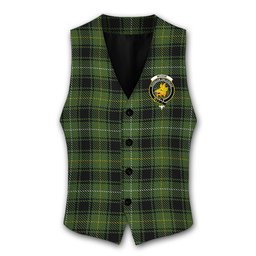 ScotsTee Shop Scottish McIvor Hunting Crest Tartan Waistcoat Sleeveless Suit Vest