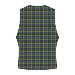 ScotsTee Shop Scottish McClellan Ancient Crest Tartan Waistcoat Sleeveless Suit Vest