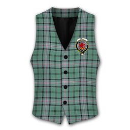 ScotsTee Shop Scottish Kelly of Sleat Hunting Ancient Crest Tartan Waistcoat Sleeveless Suit Vest