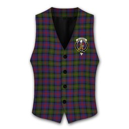 ScotsTee Shop Scottish McLennan Crest Tartan Waistcoat Sleeveless Suit Vest