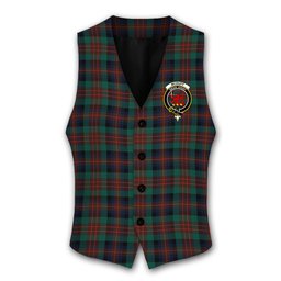 ScotsTee Shop Scottish McDuff Hunting Modern Crest Tartan Waistcoat Sleeveless Suit Vest