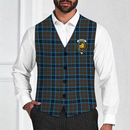 ScotsTee Shop Scottish MacTavish Hunting Modern Crest Tartan Waistcoat Sleeveless Suit Vest