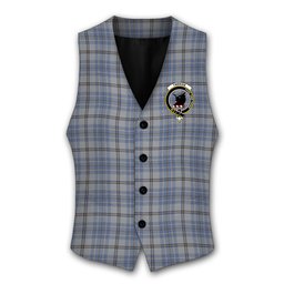 ScotsTee Shop Scottish Tweedie Crest Tartan Waistcoat Sleeveless Suit Vest