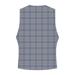 ScotsTee Shop Scottish Tweedie Crest Tartan Waistcoat Sleeveless Suit Vest