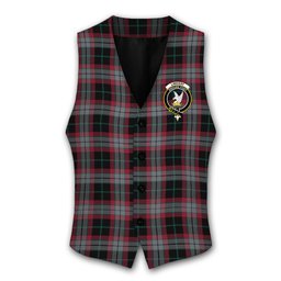 ScotsTee Shop Scottish Lindsay Hunting Modern Crest Tartan Waistcoat Sleeveless Suit Vest