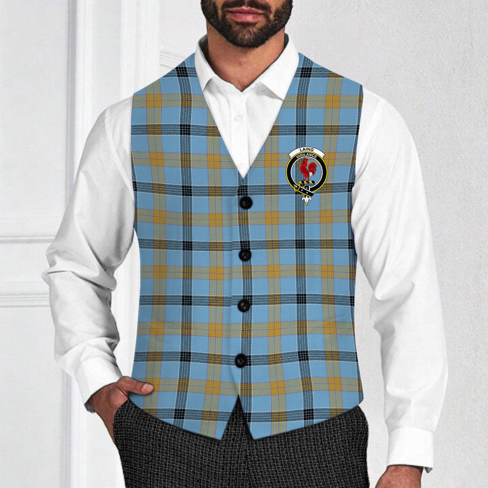 ScotsTee Shop Scottish Laing Ancient Crest Tartan Waistcoat Sleeveless Suit Vest